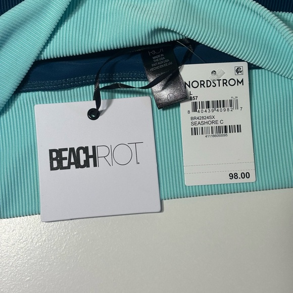 Beach Riot Blue High-Cut Bikini - Picture 3 of 3